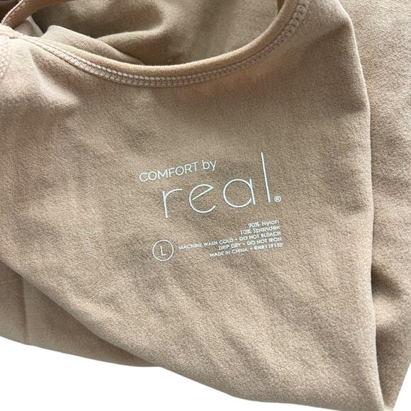 Comfort by Real Womens Large Shapewear Bodysuit Shaping Short One Piece - Picture 2 of 9